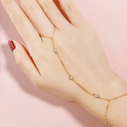 0.3CTTW 15-21cm Adjustable Moissanite Bracelet for Women Classic Sparkling Chain 100%  S925 Sterling Silver Lab Diamond