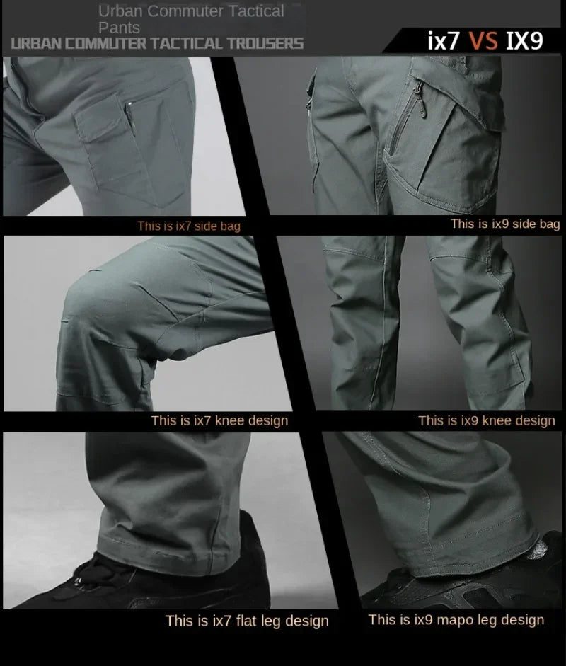 Stretch Canvas 97% Cotton 3% Spandex Tactical Pants For Men Climbing Hiking Trekking Cargo Pants Trousers