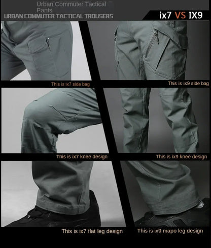 Stretch Canvas 97% Cotton 3% Spandex Tactical Pants For Men Climbing Hiking Trekking Cargo Pants Trousers