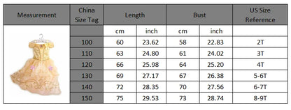 Children's Princess Dress Girls Sleeping Beauty Aurora Princess Party Dress up Halloween Costume Kids Clothing Birthday Gift