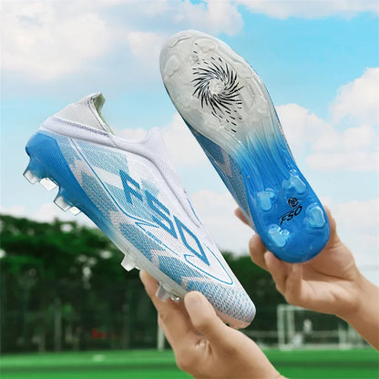 New Men Football Boots Outdoor High-top Soccer Shoes Cleats Hot-selling Grass Match Indoor Sneakers Non-Slip High-quality