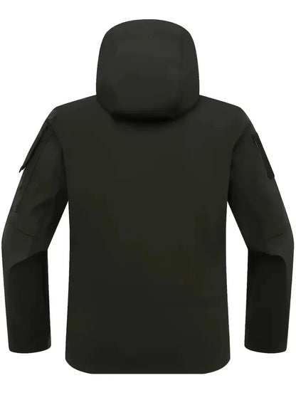 New Autumn WinterTactical Jackets Men Military Soft Shell Waterproof Windproof Hooded Jacket Outdoor Functional Multi-pockets