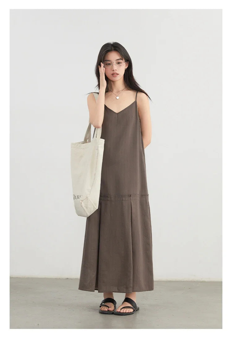 Women Dress Sets Stripe Shirt Loose Casual Long Sleeve Sunscreen Blouses Camisole V-neck Dresses Spring Autumn 2025