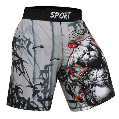 Training Fight Shorts Men's Boxing MMA Combat BJJ Grappling Fitness Muay Thai Kickboxing No Gi Shorts With Sublimation Printed