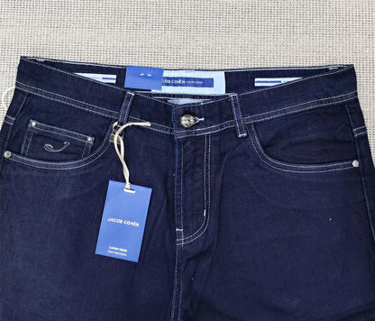 Jeans Thin Cotton Men 2026 Spring Summer new fashion straight breathable outdoors comfort Zipper Big size 30-40 Pants