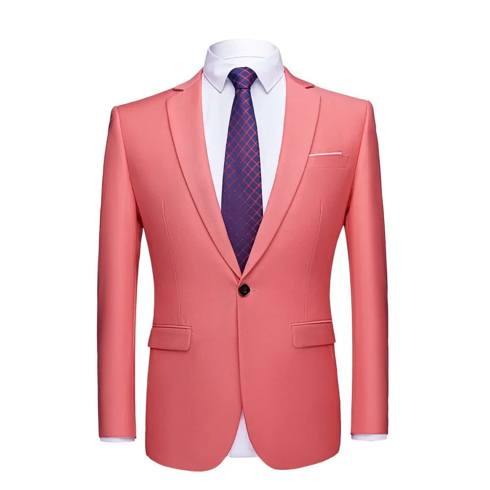 2026 Men's Green Suit Jacket, Single Button V-Neck Coats, Suitable for Wedding/Party/Business/Work/Interview Asian Size Blazer