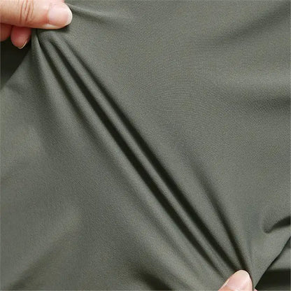 Men's Quick-Dry Half-Zip Long Sleeve T-Shirt – Breathable Four-Way Stretch Athletic Top with UPF50+ Cool Touch for Running & Gym