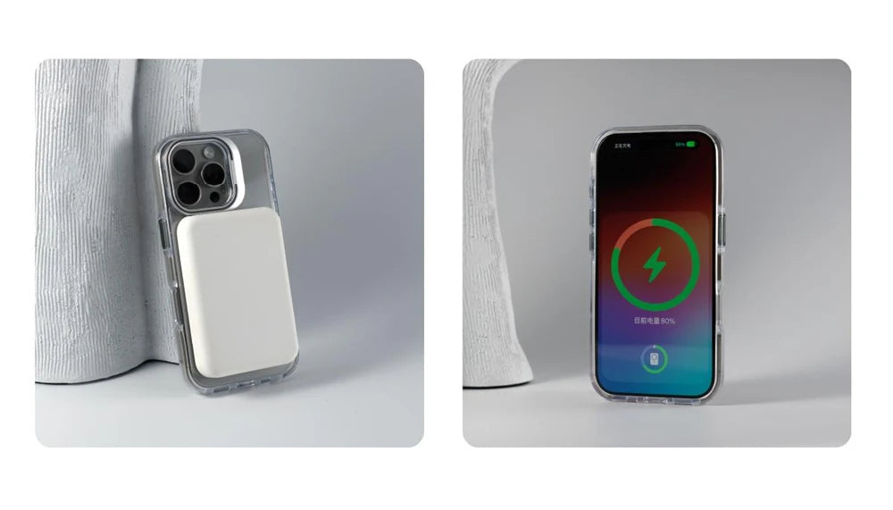 Luxury Lens Holder Shockproof Magnetic Case For iPhone 16 15 14 Plus 13 12 17 Pro Max 17Air 16e Magsafe Fashion Clear Cover