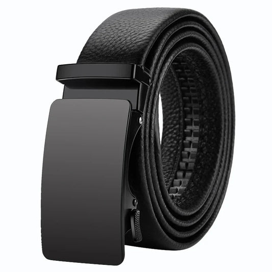 Men Belts Automatic Buckle Belt Genuine Leather High Quality For Men Leather Strap Casual For Jeans