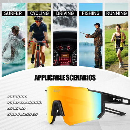 Fashion Sunglasses for Men Women Sports Glasses Hiking Eyewear Outdoor Cycling  MTB Bike Mountain UV400 Skiing Goggles