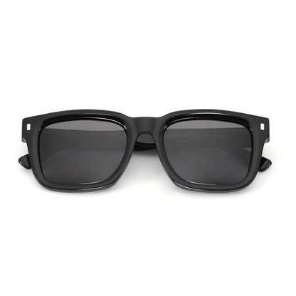 2026 Classic Design Polarized Sunglasses Unisex Handmade Acetate Thick Frame Sun Glasses Male Trend Square Shades