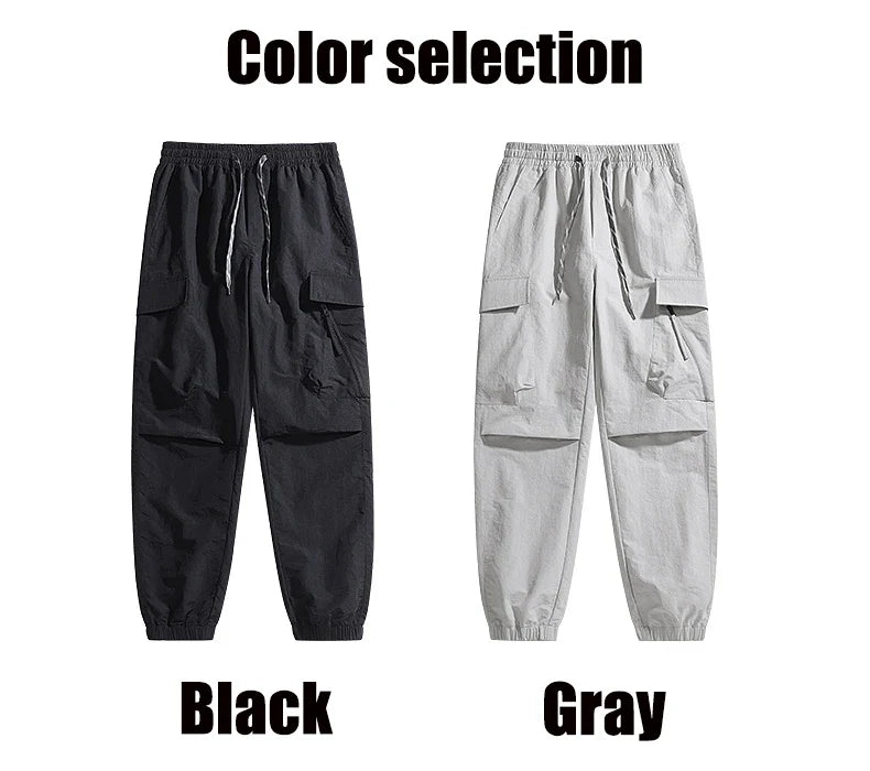 Hiking Men Pant Breathable Waterproof Trousers Elastic Waist Camping Pant Women Slant Pockets Travel Pant Outdoor Sports Pant
