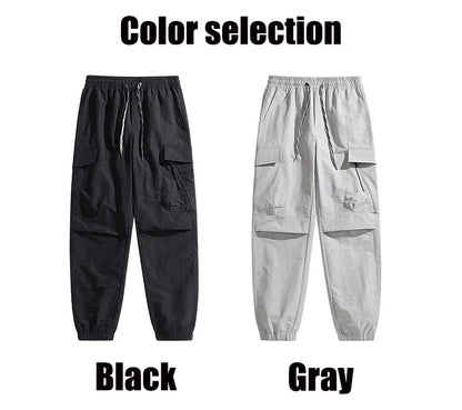 Hiking Men Pant Breathable Waterproof Trousers Elastic Waist Camping Pant Women Slant Pockets Travel Pant Outdoor Sports Pant