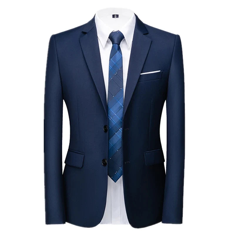2026 New Men's Green Suit Jacket, Two Button V-Neck Coat, Wedding Party Formal Dress Tops Blue Red Yellow Green Blazers