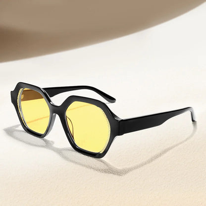 Fashion Rhinestone Cat Eye Acetate Sunglasses UV400 Protection Stylish Women's Sun Glasses