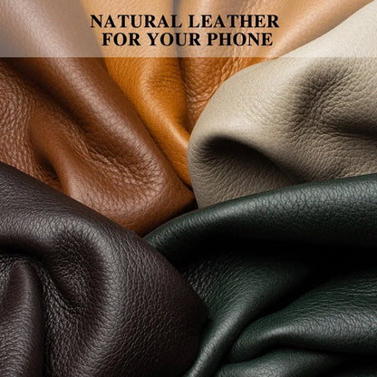 Original Leather Case For iPhone 17 PRO MAX Plating Genuine cowhide Lichee Pattern Lens Protection Shockproof Hard Phone Cover