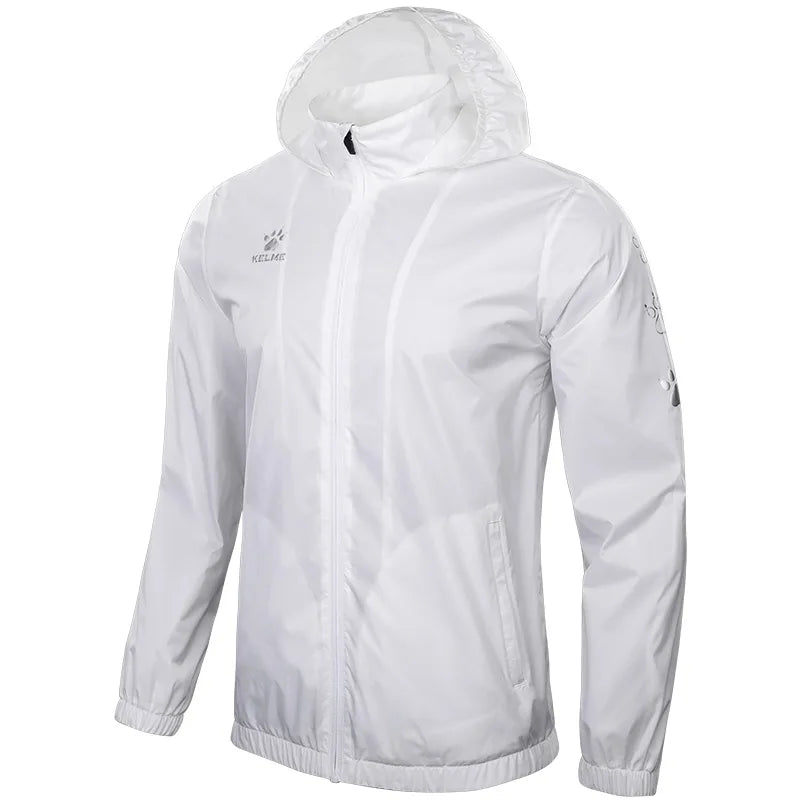 Men's Waterproof Jacket  Windbreaker Soccer Training Lightweight  Training  Outwear Quick Dry Coat  8163WT1001