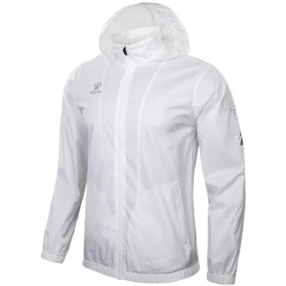 Men's Waterproof Jacket  Windbreaker Soccer Training Lightweight  Training  Outwear Quick Dry Coat  8163WT1001