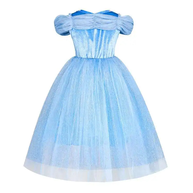 Kids Girls Cosplay Costume Children Summer Pageant Fantasy Cinderella Carnival Clothes Princess Birthday Dress 2-10 Yrs Clothes