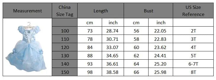 Muababy Princess Dress for Girls Aurora Belle Elsa Jasmine Cosplay Costume Party Halloween Carnival Outfit Kids 2-8Y Vestido