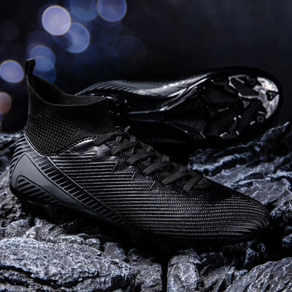 AG/FG Football Boots Unisex Kids Youth PU+Fabric Upper TPU Sole Anti-Slip Durable Outdoor Sports Pitch Training Shoes