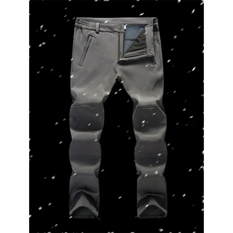 Winter Slim Men Outdoor Camping Pants Hiking Trousers Women Travel Thickening Warmth Retention Trekking Ride Sportswear