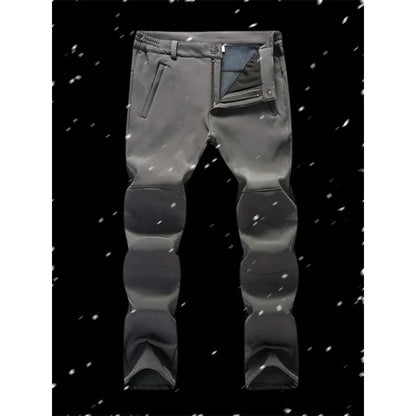 Winter Slim Men Outdoor Camping Pants Hiking Trousers Women Travel Thickening Warmth Retention Trekking Ride Sportswear