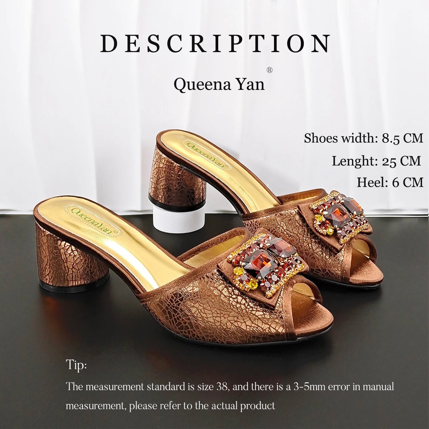 2026 New Fashion Shoes Italian Design Comfortable Women's Shoes with Diamond Oval Bag Women's High Heels for Party