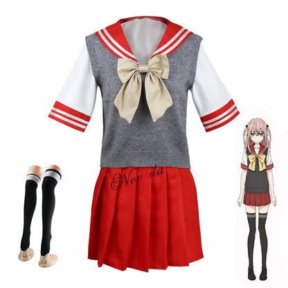 Marin Kitagawa Cosplay My Dress Up Darling JK School Uniform Dress Girls Maid Outfit Anime Cosplay Halloween Costume Wig Women