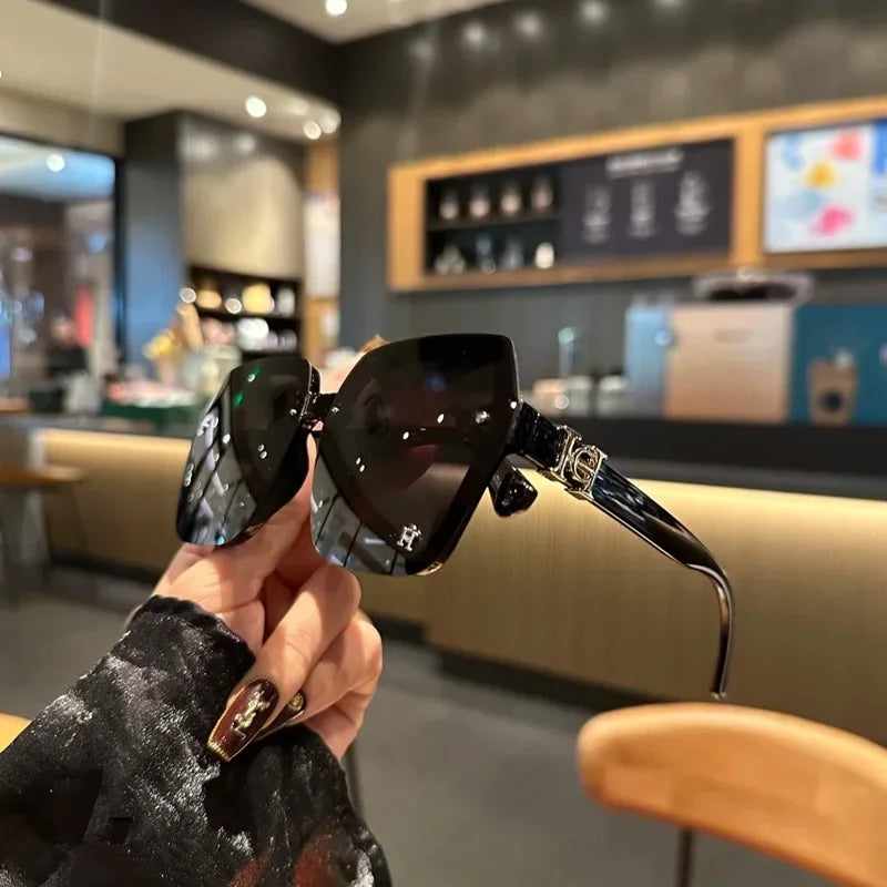 Polygon High Quality Sun Glasses Women New 2025 Fashion UV400 Anti UV400 Driving Vintage Girls Sunglasses Lentes De Sol Mujer