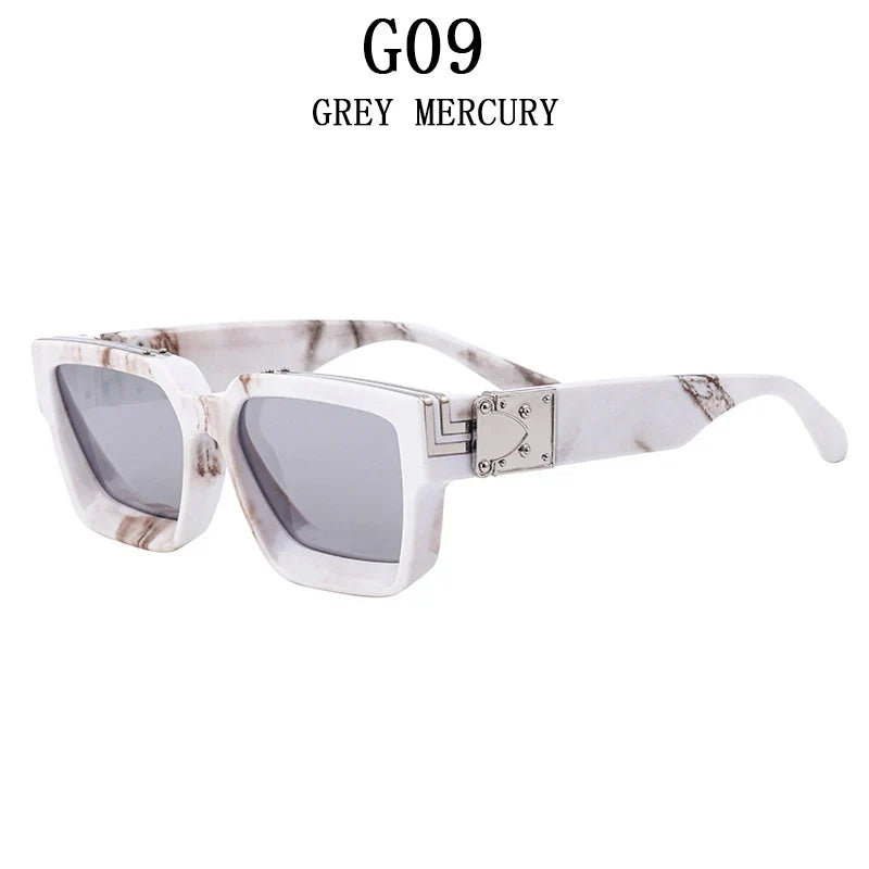 Millionaire Square Sunglasses For Men Vintage Luxury Sunglasses Women Retro Shades Fashion Glasses Gafas De Sol Sonnenbrille Sun