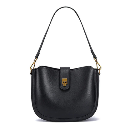 Women‘s Cowhide Genuine Leather Shoulder Bag Ladies Soft Natural Cow Leather Handbag Female Fashion Luxury Design Crossbody Bags