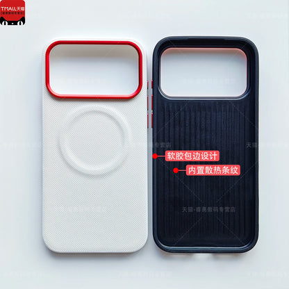 For iPhone 17 Pro Max 17 Pro Case Luxury Leather Magnetic Back Cover For Magsafe wireless charging Shell Bumper Funda