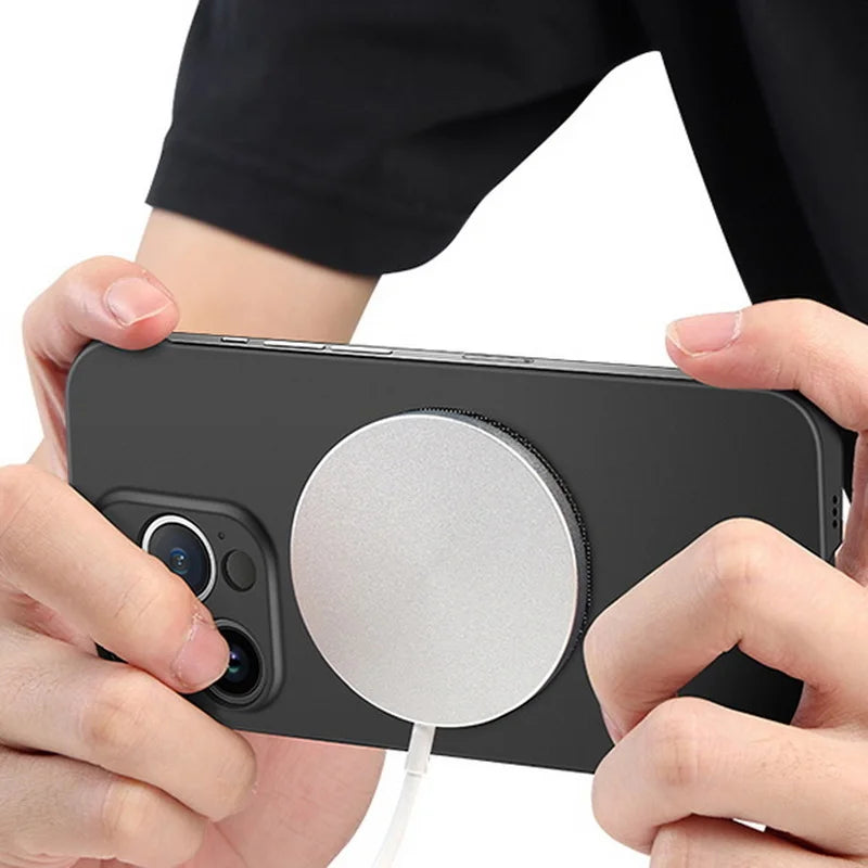 Magnetic For Magsafe Slim Case For iPhone 16 15 Pro Plus 15Pro 16Pro Max Wireless Charging Hard PC Matte Back Cover