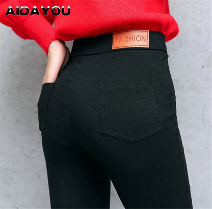 Women Stretchy Black Pants Fashion  Super Comfy Stretch Denim 5 Pocket Pants Butt Lift Yoga XS 2XL 3XL Petite to Plus Size
