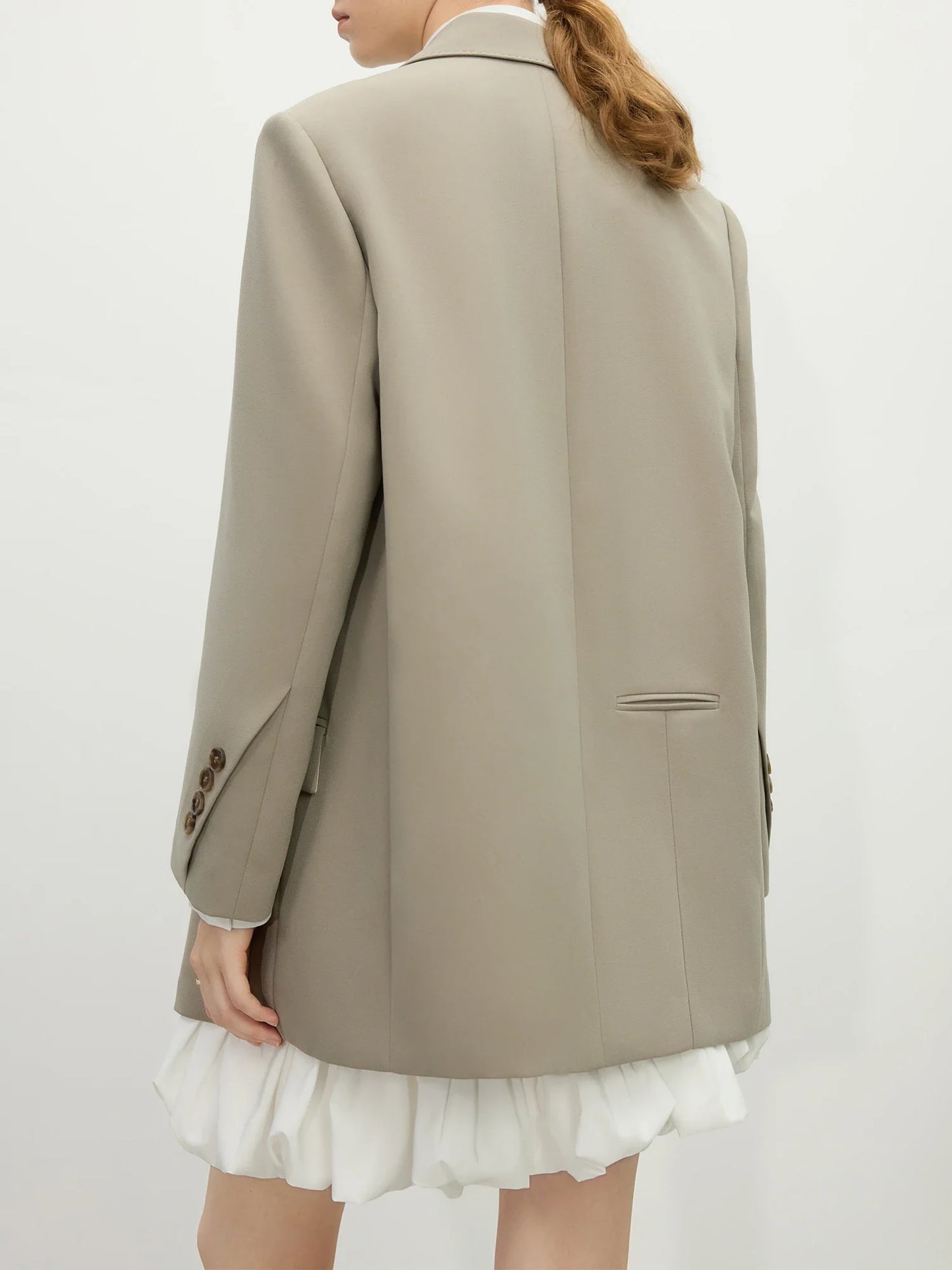 Chic Double-breasted Casual Blazer Jacket for Women Spring 2025 New Style High-end Loose Lazy Style Top 25FS11097