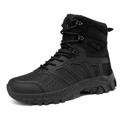 Men Tactical Boots Lace Up Desert Military Work Ankle Hiking Shoe Climbing Shoe Army Boot Unisex Size Plus Male Brand Waterproof