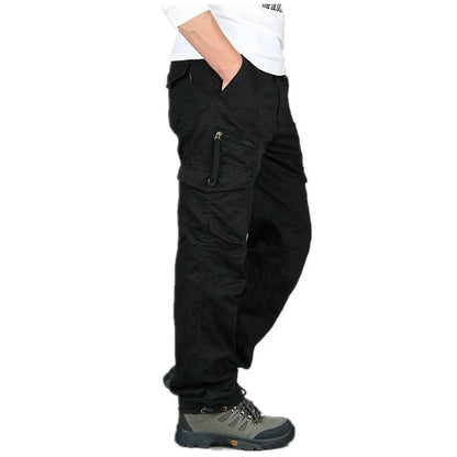 Tactical Pants Men Military Army Black Cotton ix9 Zipper Streetwear Autumn Winter Cargo Pants Men military style Trousers