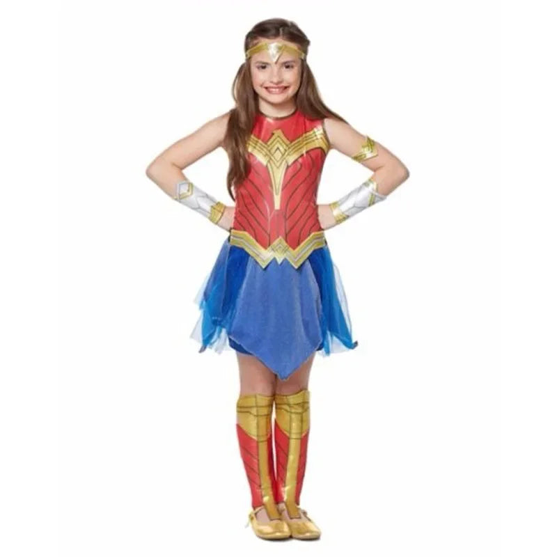 Anime Deluxe Dawn of Justice Wonder Woman Superhero Halloween Cosplay Fantasia Fancy Dress Costume Cosplay Costumes