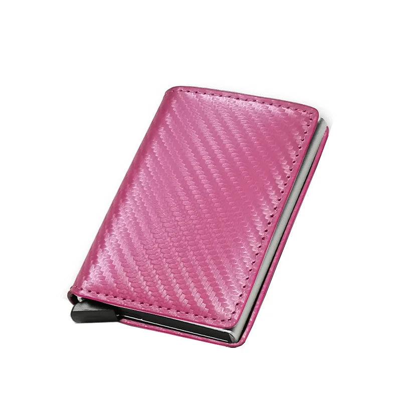 Porte-carte de crédit antivol RFID, portefeuille fin et intelligent pour hommes et femmes, étui porte-carte bancaire, pochette à monnaie, porte-cartes de crédit