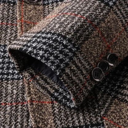 Men Plaid Blazers Suits Jackets New Spring Autumn Male Korean Design Blazers Coats Business Casual Slim Fit Blazers Men Clothing