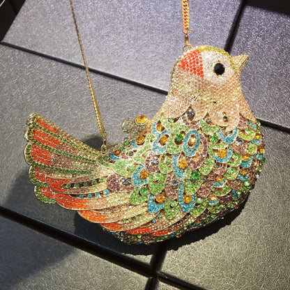 Birds Doves Animals Diamond Bags Rhinestone Dinner Bags Banquet Crystal Clutch Purse Luxury Designer Handbags Unique Party Bags
