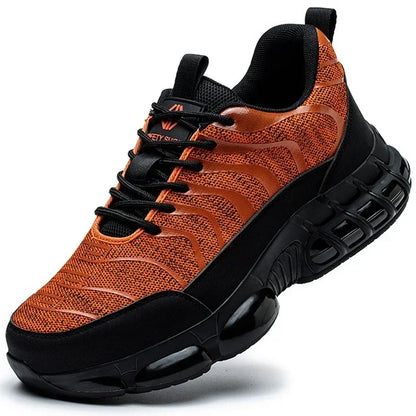 New 2024 Fashion Steel Toe Work Safety Shoes For Men Anti-smash Anti-puncture Indestructible Sneakers Protective Male Footwear