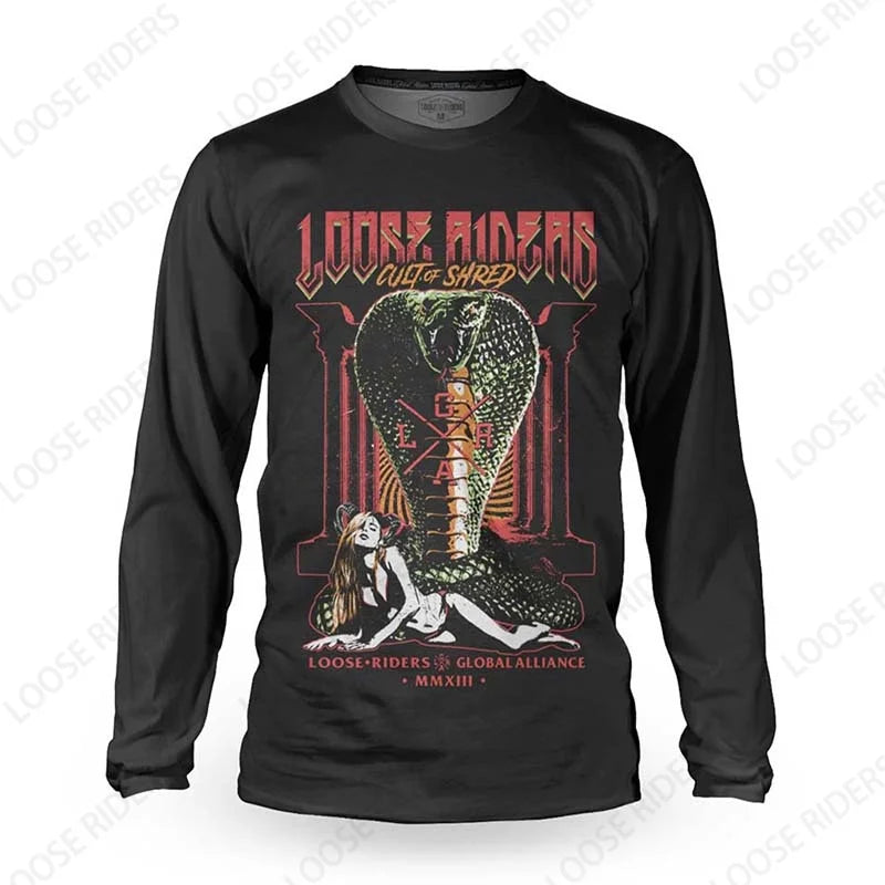 2023 loose riders mtb shirt BMX mountain bike men's quick dry jersey off-road DH motorcycle jersey enduro quick dry jersey