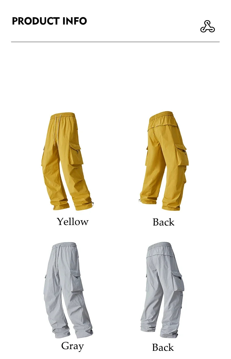 Autumn Hiking Pants Elastic Waist Outdoor Waterproof Camping Trousers Women Large Pocket Breathable Mountaineering Cargo Pants