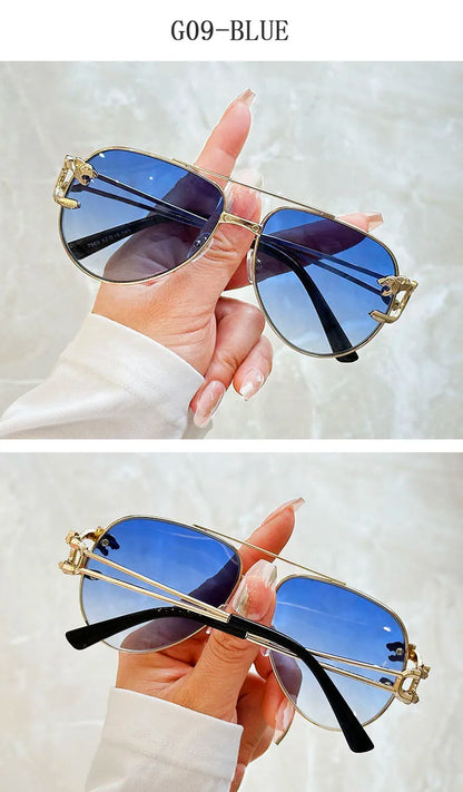 Luxury Sunglasses Women 2025 Fashion Glasses Vacation Oval Sunglass Luxe Femme Lunette Soleil Femme Lentes De Sol Mujer Vintage