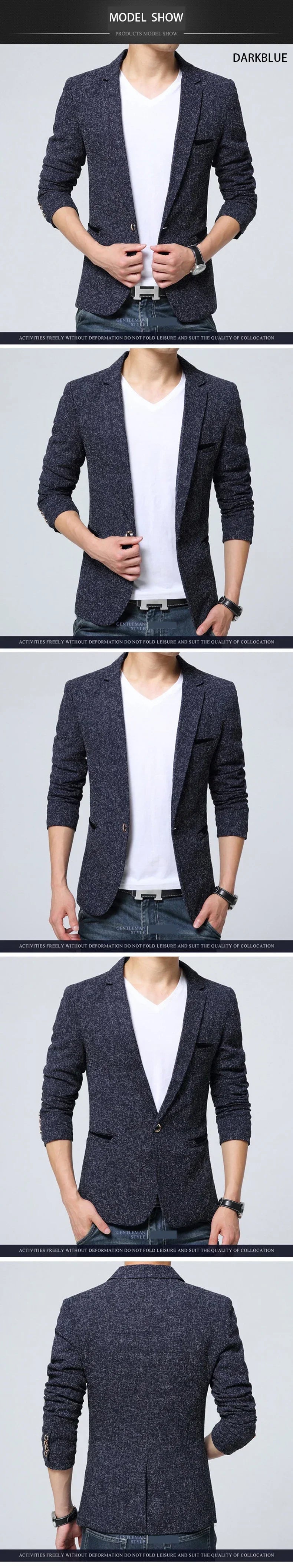 New Arrival Mens Blazer Jacket Suit Wedding Prom Party Slim Fit Smart Casual Suit Men Jacket Business Men Suit Jacket