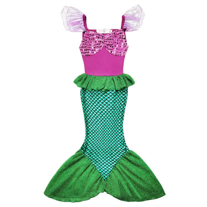 Kids Princess Dress Variety Set for Girl Cosplay Halloween Birthday Party Costume Gown 2-8Y Vestido Girls Birthday Gifts