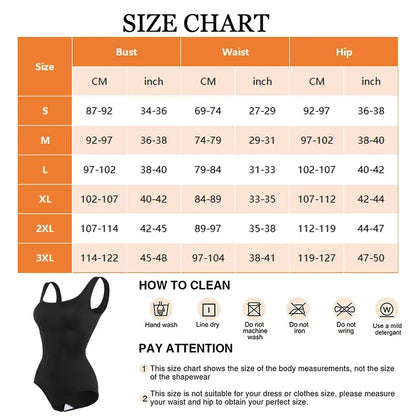 Women's Wide Strap Tummy Control Shapewear Bodysuit Comfortable Non-Slip Fitness Wear for Abdomen Toning Stylish Daily Wear Outf
