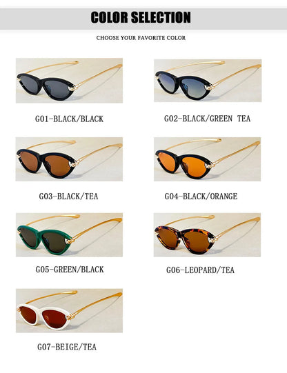 Fashion Oval Sunglasses Women 2026 Luxury Vintage New Cat Eye Sunglass Glasses Luxe Lunette Soleil Femme Lentes De Sol Mujer